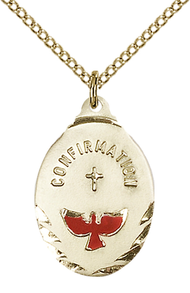 Confirmation Gold Medal and Chain