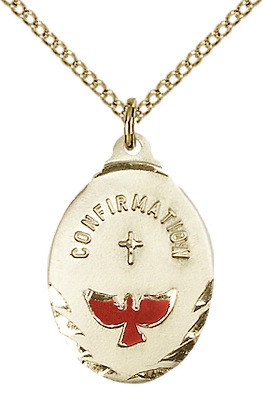 Confirmation Gold Medal and Chain