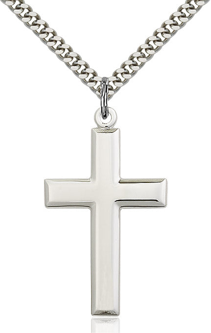 Polished Sterling Silver Cross